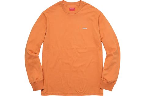 Supreme Metallic Box Logo L/S Orange Size M 